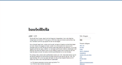Desktop Screenshot of basebollbella.blogg.se