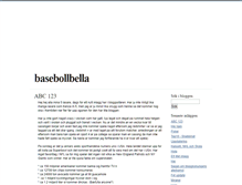 Tablet Screenshot of basebollbella.blogg.se