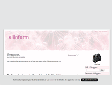 Tablet Screenshot of eliinferm.blogg.se