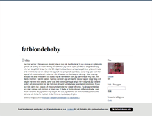 Tablet Screenshot of fatblondebaby.blogg.se