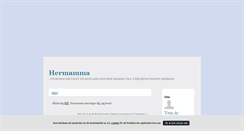 Desktop Screenshot of hermamma.blogg.se