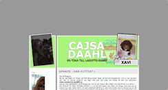 Desktop Screenshot of cajsadaahl.blogg.se