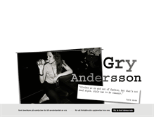 Tablet Screenshot of gryandersson.blogg.se