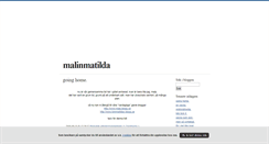 Desktop Screenshot of malinmatilda.blogg.se