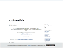 Tablet Screenshot of malinmatilda.blogg.se