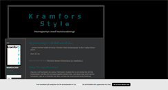 Desktop Screenshot of kramforsstyle.blogg.se
