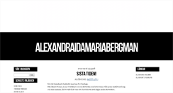Desktop Screenshot of alexandraidamariabergman.blogg.se