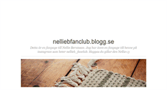 Desktop Screenshot of nelliebfanclub.blogg.se