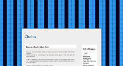 Desktop Screenshot of cholm.blogg.se
