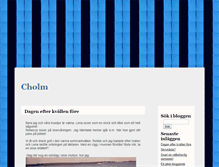 Tablet Screenshot of cholm.blogg.se