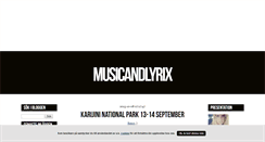 Desktop Screenshot of musicandlyrix.blogg.se