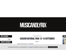 Tablet Screenshot of musicandlyrix.blogg.se