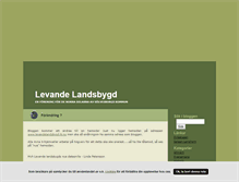 Tablet Screenshot of levandelandsbygd.blogg.se