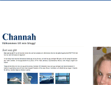 Tablet Screenshot of channah.blogg.se