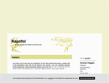 Tablet Screenshot of kaprifol.blogg.se