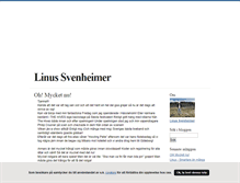 Tablet Screenshot of linussvenheimer.blogg.se