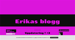 Desktop Screenshot of erikahappy.blogg.se
