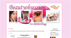 Desktop Screenshot of beautyobsession.blogg.se