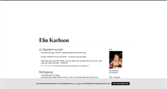 Desktop Screenshot of elinkarlsson.blogg.se