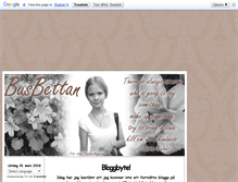 Tablet Screenshot of busbettan.blogg.se