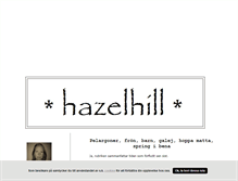 Tablet Screenshot of hazelhill.blogg.se