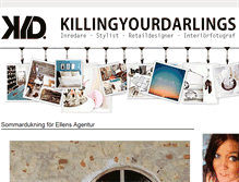 Tablet Screenshot of killingyourdarlings.blogg.se