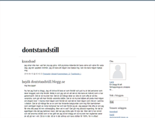 Tablet Screenshot of dontstandstill.blogg.se