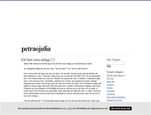 Tablet Screenshot of petraojulia.blogg.se