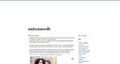 Desktop Screenshot of andreasnordh.blogg.se