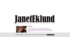 Desktop Screenshot of janeteklund.blogg.se