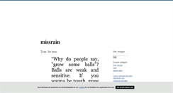 Desktop Screenshot of missrain.blogg.se
