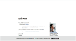 Desktop Screenshot of natisweet.blogg.se