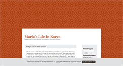 Desktop Screenshot of mariaslifeinkorea.blogg.se