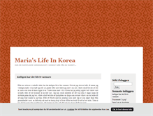 Tablet Screenshot of mariaslifeinkorea.blogg.se