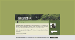 Desktop Screenshot of lisawallenberg.blogg.se