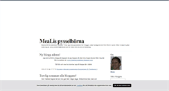 Desktop Screenshot of mealispysselhorna.blogg.se