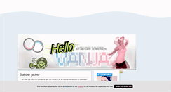 Desktop Screenshot of hellovanja.blogg.se