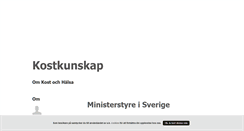 Desktop Screenshot of kostkunskap.blogg.se