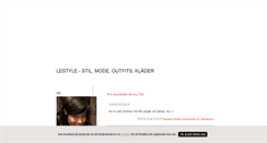 Desktop Screenshot of lestyle.blogg.se