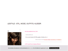 Tablet Screenshot of lestyle.blogg.se