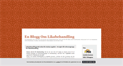 Desktop Screenshot of likabehandling.blogg.se