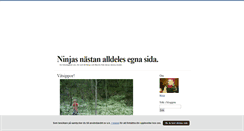 Desktop Screenshot of ninjas.blogg.se