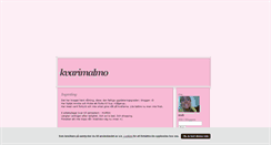 Desktop Screenshot of kvarimalmo.blogg.se