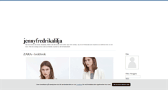 Desktop Screenshot of jennyfredrikalilja.blogg.se