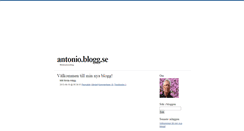 Desktop Screenshot of antonio.blogg.se