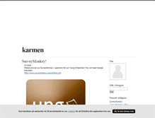 Tablet Screenshot of karmen.blogg.se