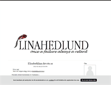 Tablet Screenshot of linaahedlund.blogg.se