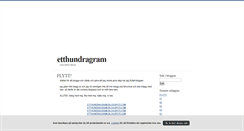 Desktop Screenshot of etthundragram.blogg.se