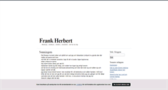 Desktop Screenshot of frankherbert.blogg.se