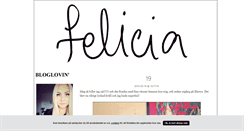 Desktop Screenshot of feliciamuller.blogg.se
